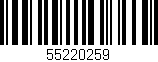 Código de barras (EAN, GTIN, SKU, ISBN): '55220259'