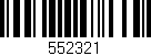 Código de barras (EAN, GTIN, SKU, ISBN): '552321'