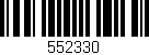 Código de barras (EAN, GTIN, SKU, ISBN): '552330'