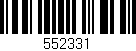 Código de barras (EAN, GTIN, SKU, ISBN): '552331'