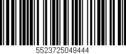 Código de barras (EAN, GTIN, SKU, ISBN): '5523725049444'