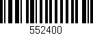 Código de barras (EAN, GTIN, SKU, ISBN): '552400'
