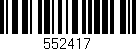 Código de barras (EAN, GTIN, SKU, ISBN): '552417'