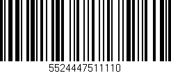 Código de barras (EAN, GTIN, SKU, ISBN): '5524447511110'