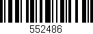 Código de barras (EAN, GTIN, SKU, ISBN): '552486'