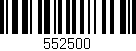 Código de barras (EAN, GTIN, SKU, ISBN): '552500'