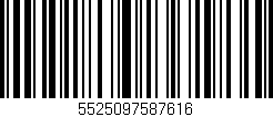 Código de barras (EAN, GTIN, SKU, ISBN): '5525097587616'