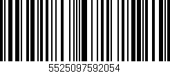 Código de barras (EAN, GTIN, SKU, ISBN): '5525097592054'
