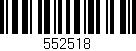 Código de barras (EAN, GTIN, SKU, ISBN): '552518'
