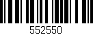 Código de barras (EAN, GTIN, SKU, ISBN): '552550'