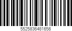 Código de barras (EAN, GTIN, SKU, ISBN): '5525836481656'