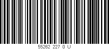 Código de barras (EAN, GTIN, SKU, ISBN): '55262_227_0_U'