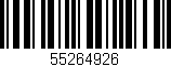 Código de barras (EAN, GTIN, SKU, ISBN): '55264926'