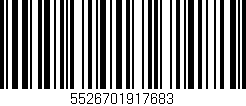Código de barras (EAN, GTIN, SKU, ISBN): '5526701917683'
