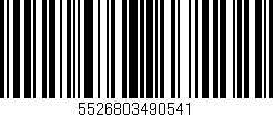 Código de barras (EAN, GTIN, SKU, ISBN): '5526803490541'