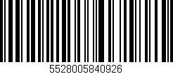 Código de barras (EAN, GTIN, SKU, ISBN): '5528005840926'