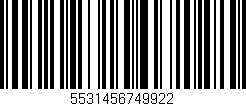 Código de barras (EAN, GTIN, SKU, ISBN): '5531456749922'