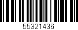 Código de barras (EAN, GTIN, SKU, ISBN): '55321436'
