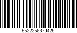 Código de barras (EAN, GTIN, SKU, ISBN): '5532358370429'