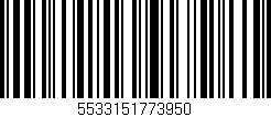 Código de barras (EAN, GTIN, SKU, ISBN): '5533151773950'