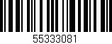 Código de barras (EAN, GTIN, SKU, ISBN): '55333081'