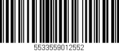 Código de barras (EAN, GTIN, SKU, ISBN): '5533559012552'