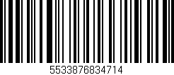 Código de barras (EAN, GTIN, SKU, ISBN): '5533876834714'