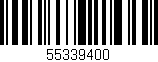 Código de barras (EAN, GTIN, SKU, ISBN): '55339400'