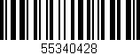 Código de barras (EAN, GTIN, SKU, ISBN): '55340428'