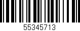 Código de barras (EAN, GTIN, SKU, ISBN): '55345713'