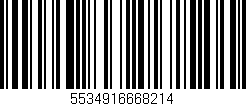 Código de barras (EAN, GTIN, SKU, ISBN): '5534916668214'