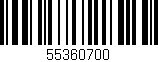Código de barras (EAN, GTIN, SKU, ISBN): '55360700'