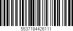 Código de barras (EAN, GTIN, SKU, ISBN): '5537184426111'