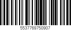 Código de barras (EAN, GTIN, SKU, ISBN): '5537769750907'