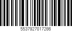 Código de barras (EAN, GTIN, SKU, ISBN): '5537927017286'
