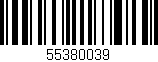 Código de barras (EAN, GTIN, SKU, ISBN): '55380039'