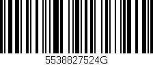 Código de barras (EAN, GTIN, SKU, ISBN): '5538827524G'