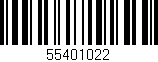 Código de barras (EAN, GTIN, SKU, ISBN): '55401022'