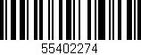Código de barras (EAN, GTIN, SKU, ISBN): '55402274'