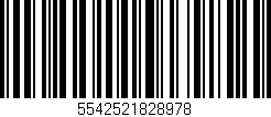 Código de barras (EAN, GTIN, SKU, ISBN): '5542521828978'