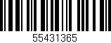Código de barras (EAN, GTIN, SKU, ISBN): '55431365'
