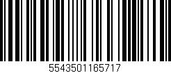 Código de barras (EAN, GTIN, SKU, ISBN): '5543501165717'