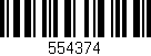 Código de barras (EAN, GTIN, SKU, ISBN): '554374'