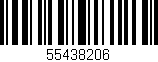 Código de barras (EAN, GTIN, SKU, ISBN): '55438206'