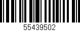 Código de barras (EAN, GTIN, SKU, ISBN): '55439502'