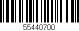 Código de barras (EAN, GTIN, SKU, ISBN): '55440700'