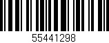 Código de barras (EAN, GTIN, SKU, ISBN): '55441298'