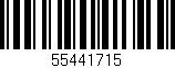 Código de barras (EAN, GTIN, SKU, ISBN): '55441715'