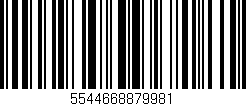 Código de barras (EAN, GTIN, SKU, ISBN): '5544668879981'