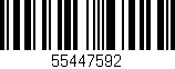 Código de barras (EAN, GTIN, SKU, ISBN): '55447592'